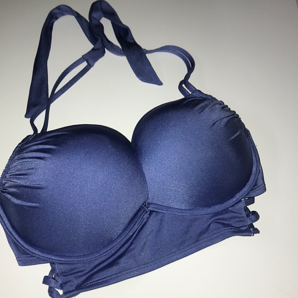 RARE 34D- Victorias Secret bombshell longline miraculous bikini top